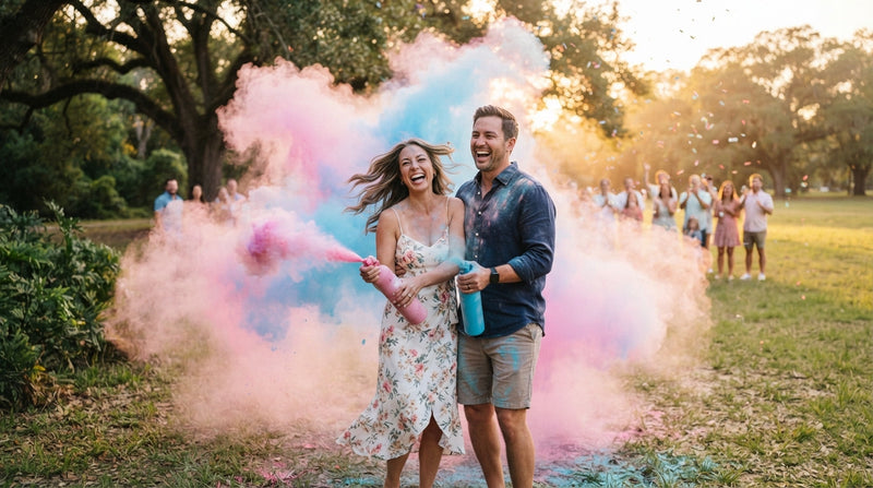 Gender Reveal Party Ideas With Powder Extinguishers