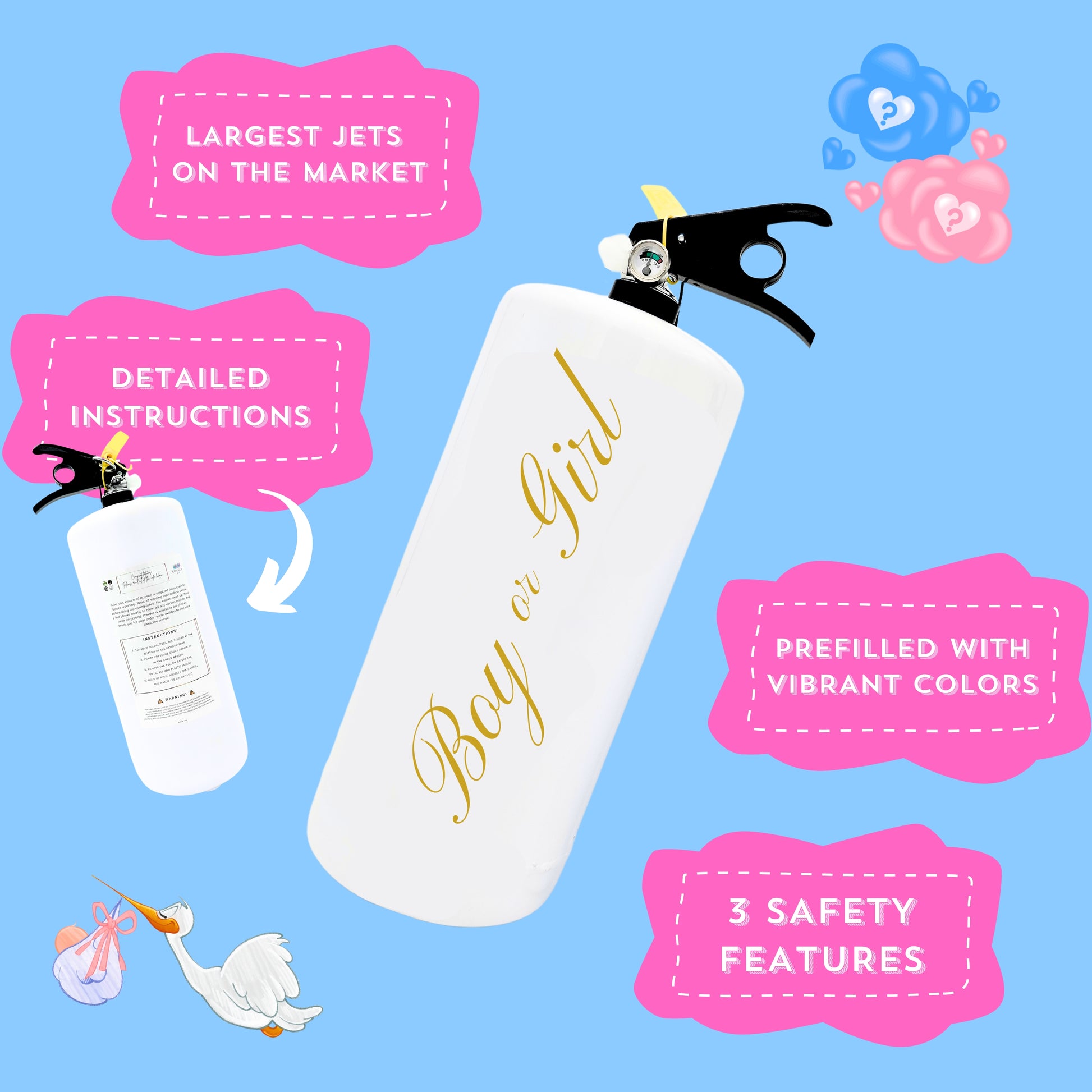 LARGE Extinguisher - PINK