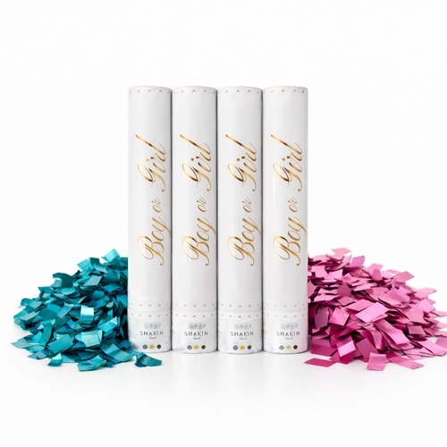 16” Metallic Confetti Handheld Poppers