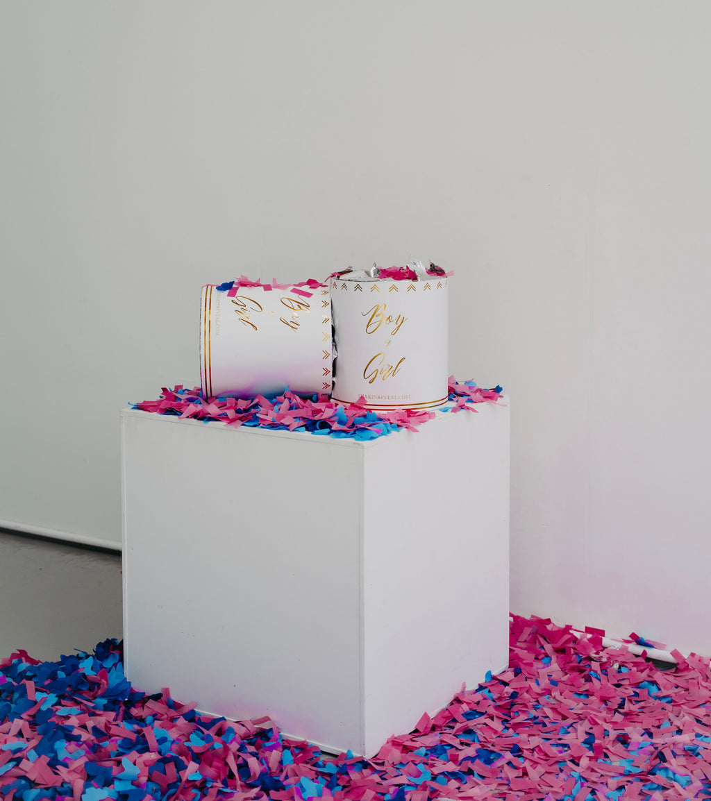 12” Wireless Confetti Box for Gender Reveal Party