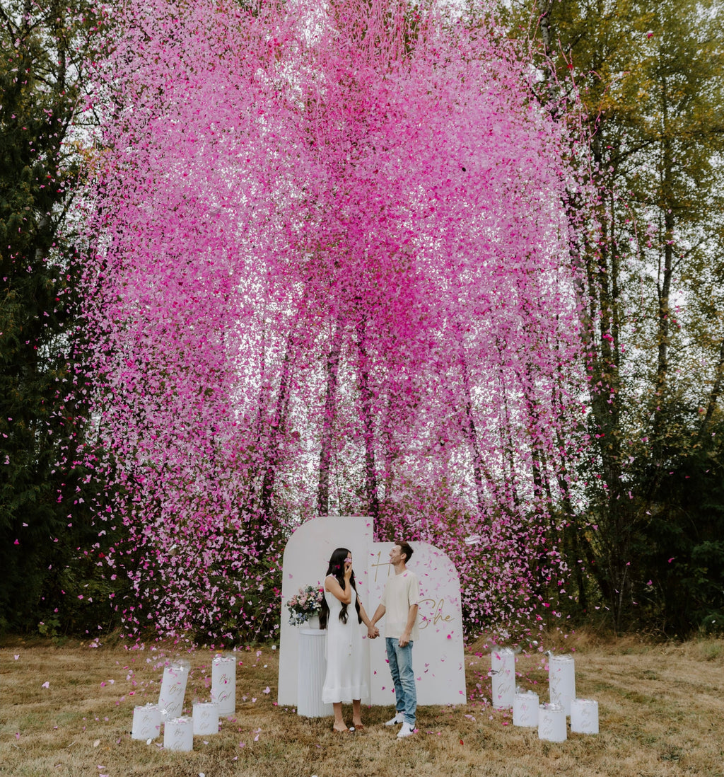 12” Wireless Confetti Box for Gender Reveal Party